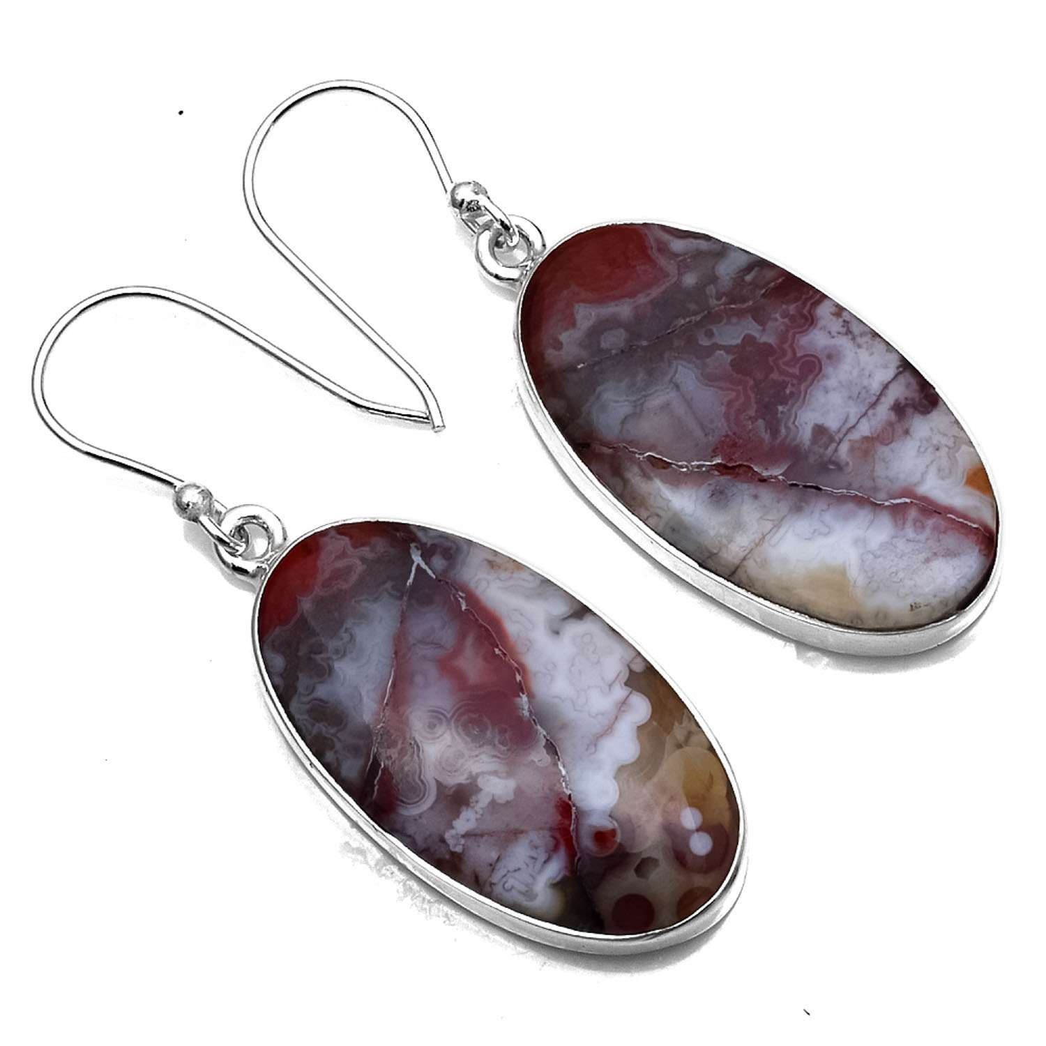 Crazy Lace Agate Gemstone Earrings Solid 925 Sterling Silver Handmade Earrings Jewelry Gift For Women And Girls E-1130
Crazy Lace Agate Gemstone Earrings Solid 925 Sterling Silver Handmade Earrings Jewelry Gift For Women And Girls E-1130