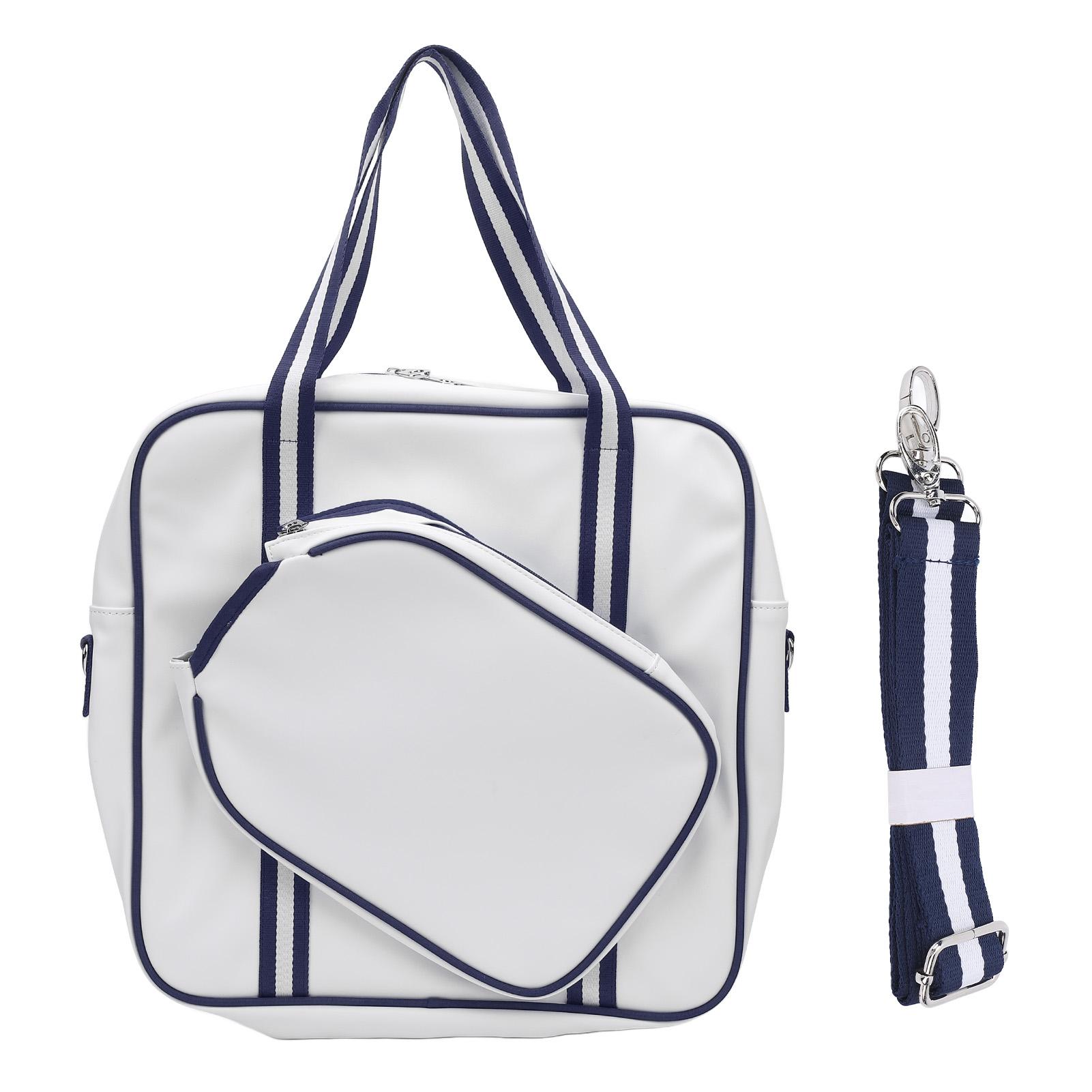 Pickleball Paddle Shoulder Bag Large Capacity Soft PU Leather Multiple Zipper Pockets Pickle Ball
Pickleball Paddle Shoulder Bag Large Capacity Soft PU Leather Multiple Zipper Pockets Pickle Ball