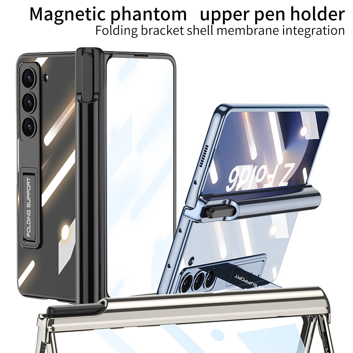 GKK For Samsung Galaxy Z Fold6 5G Case Pencil Slot Kickstand PC Phone Cover with Screen Film Grey
GKK For Samsung Galaxy Z Fold6 5G Case Pencil Slot Kickstand PC Phone Cover with Screen Film Grey