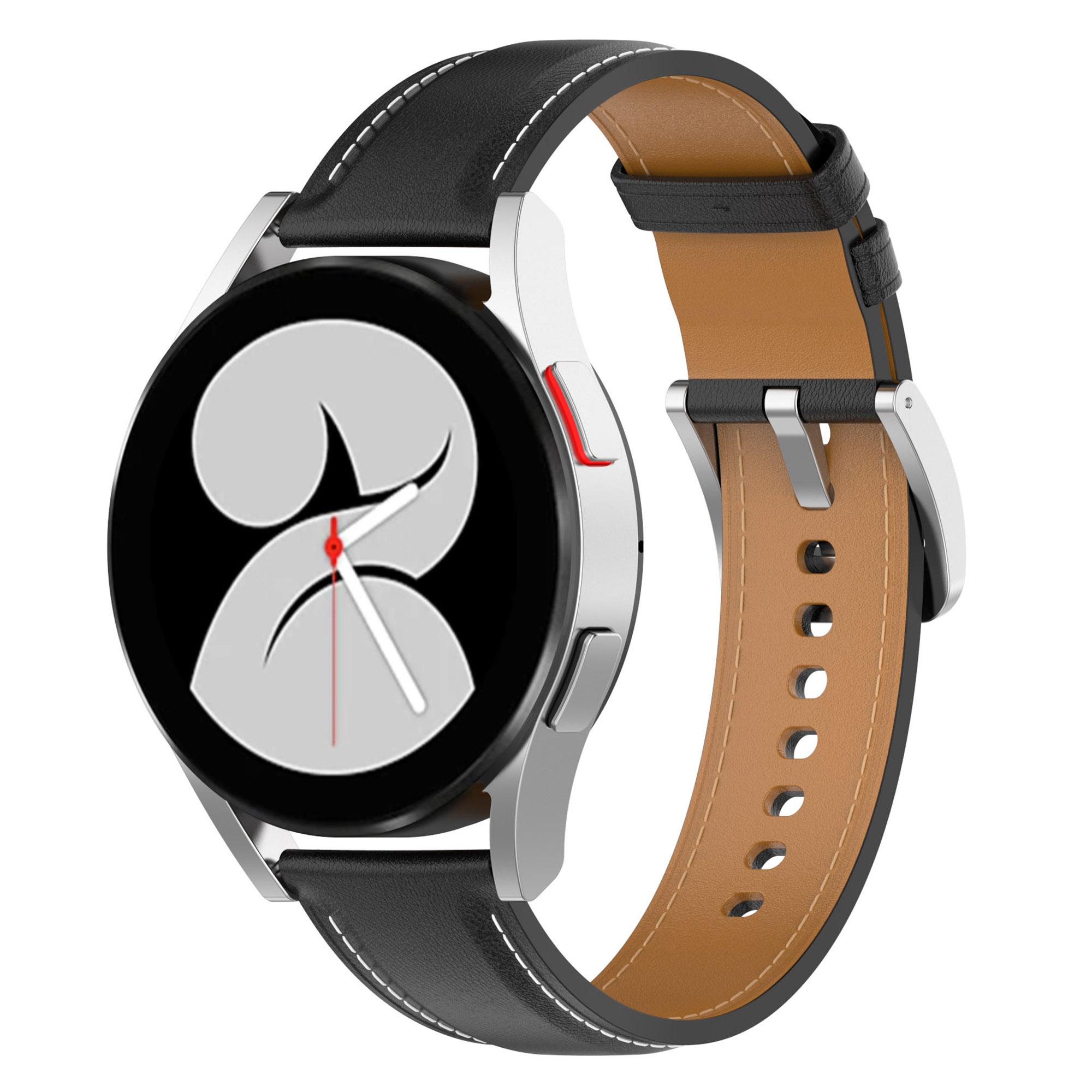For Huawei Watch GT2/Samsung Galaxy Watch Active 20mm Universal Stitching Line First Layer Cowhide Solid Color Smart Watch Replacement Strap Black
For Huawei Watch GT2/Samsung Galaxy Watch Active 20mm Universal Stitching Line First Layer Cowhide Solid Color Smart Watch Replacement Strap Black