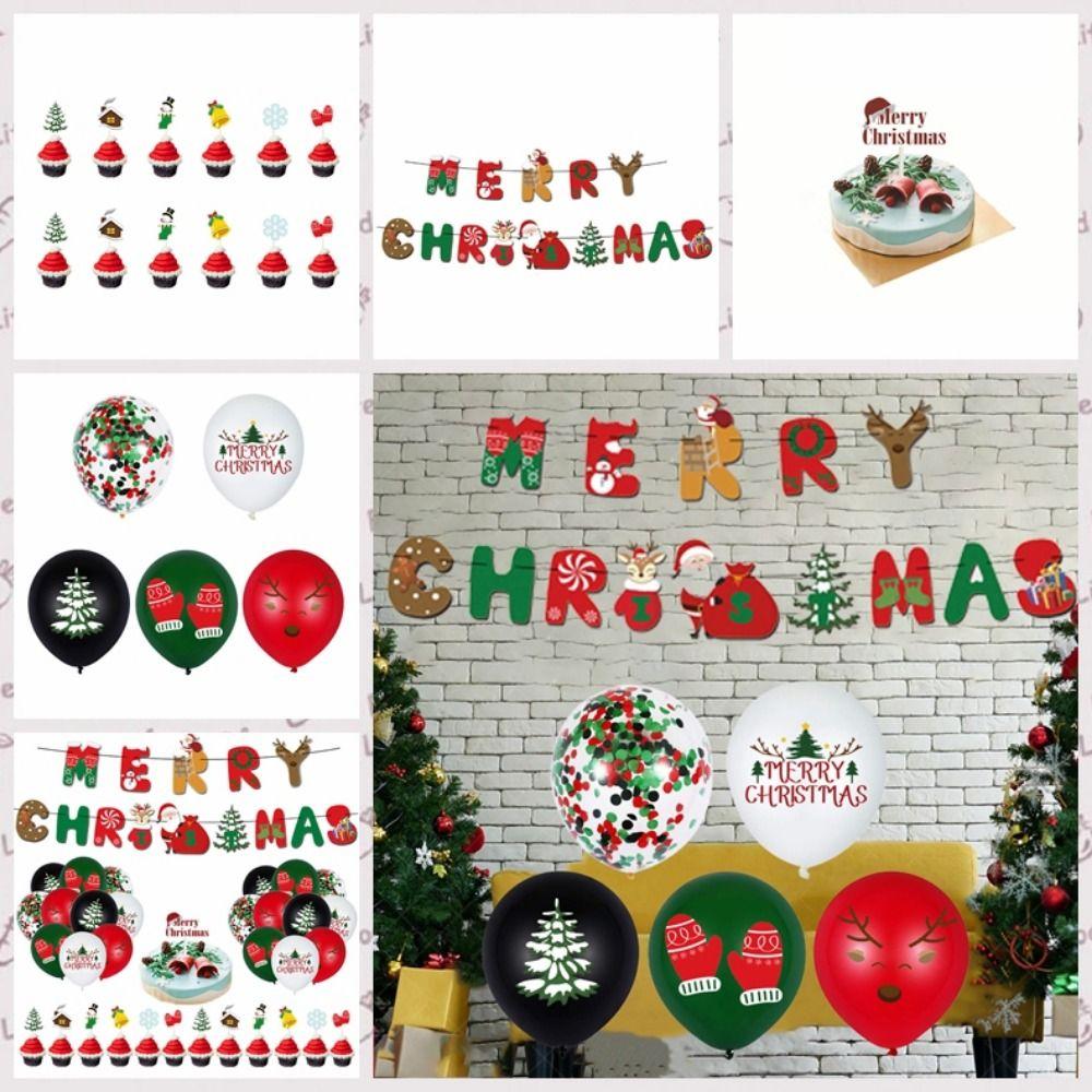 Cartoon Merry Christmas Flag Balloons Decorative Christmas Tree Balloon Xmas Cake Flag New Year
Cartoon Merry Christmas Flag Balloons Decorative Christmas Tree Balloon Xmas Cake Flag New Year