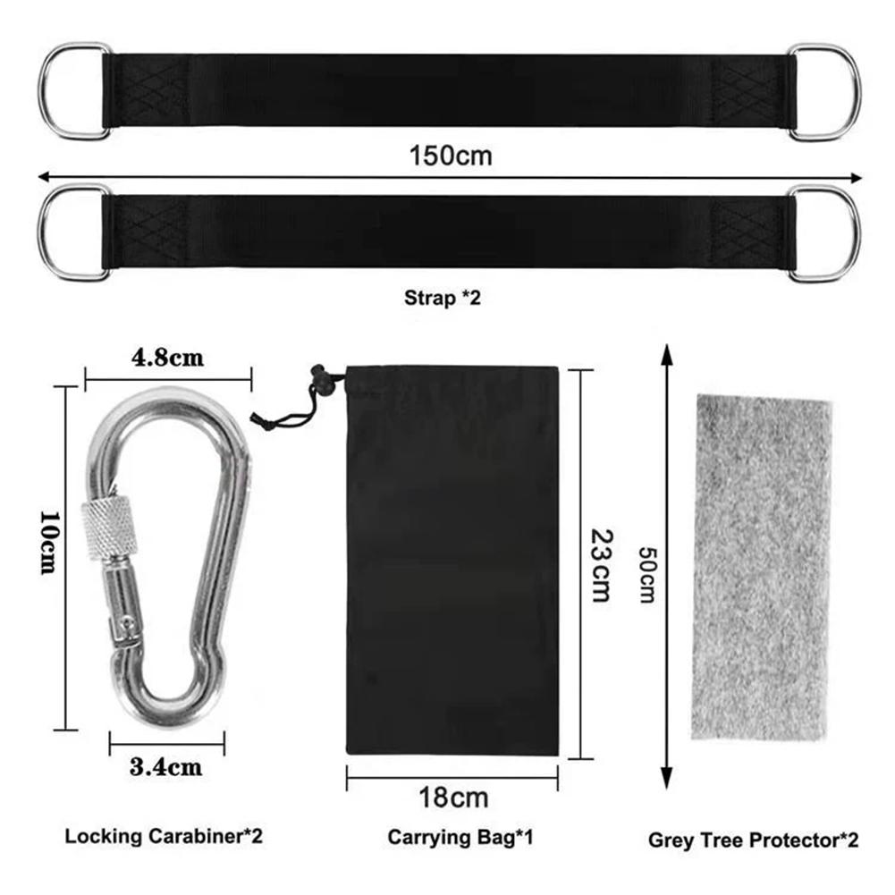 Swing Hanging Kit 2pcs with 150 x 5 cm Polyester Straps and Metal Hardware for Strong Tree Attachment and Outdoor Activities China Mainland
Swing Hanging Kit 2pcs with 150 x 5 cm Polyester Straps and Metal Hardware for Strong Tree Attachment and Outdoor Activities China Mainland