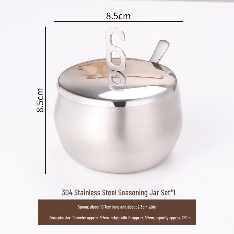 Zhishi Spherical Seasoning Jar Set with Spoon & Holder (2-Pack)
Zhishi Spherical Seasoning Jar Set with Spoon & Holder (2-Pack)