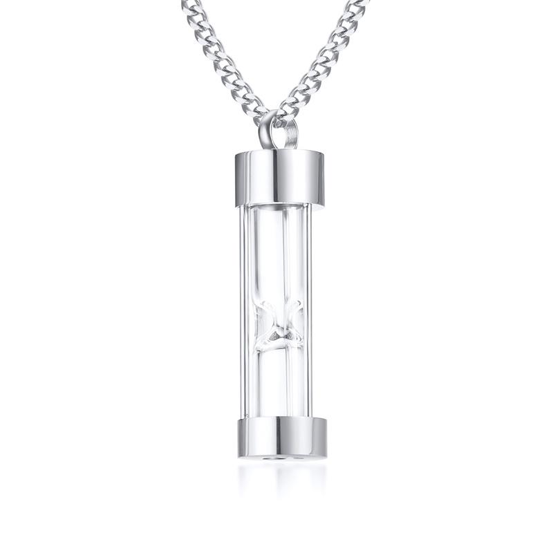 Hourglass Ash Pendant Hold Memory Ashes Stainless Steel Cylinder Keepsake Necklace for Men Women Unisex Gifts
Hourglass Ash Pendant Hold Memory Ashes Stainless Steel Cylinder Keepsake Necklace for Men Women Unisex Gifts
