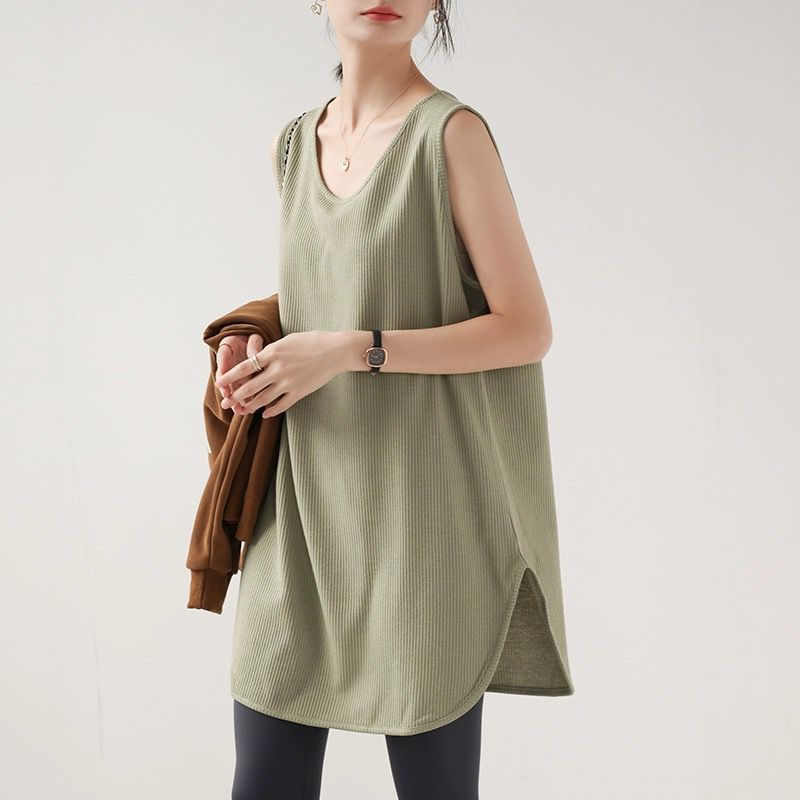 Elegant Fashion Harajuku Slim Fit Women s Clothing Loose Casual Sweat Sport All Match Tops Women Solid V Neck Sleeveless Tanks 4XL зелений
Elegant Fashion Harajuku Slim Fit Women s Clothing Loose Casual Sweat Sport All Match Tops Women Solid V Neck Sleeveless Tanks 4XL зелений