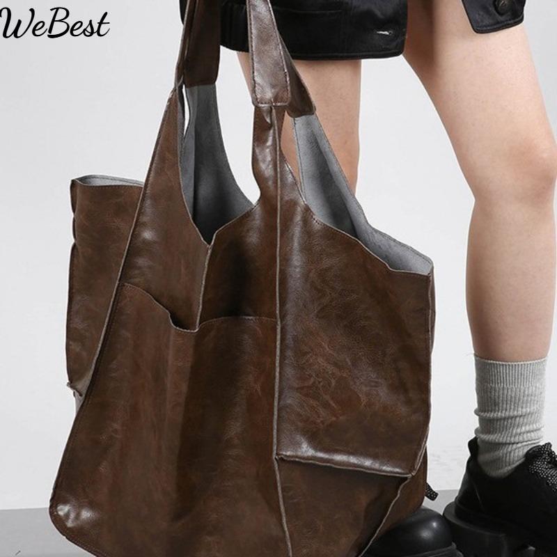 2025 Retro New Simple Large Bag Soft Leather Large Capacity Single Shoulder Tote Bag чорний
2025 Retro New Simple Large Bag Soft Leather Large Capacity Single Shoulder Tote Bag чорний