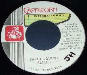 7inch Record PLIERS - Sweet Loving NONE Capricorn Inter Jamaica Reggae, Ska & Dub Used
7inch Record PLIERS - Sweet Loving NONE Capricorn Inter Jamaica Reggae, Ska & Dub Used