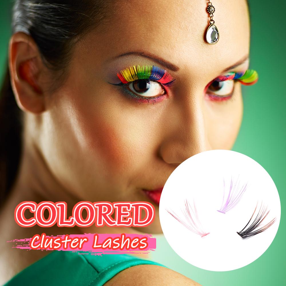 140 PCS Mixed Colors Colored Lashes Extensions Individual DIY Lashes Cluster Eyelashes Women
140 PCS Mixed Colors Colored Lashes Extensions Individual DIY Lashes Cluster Eyelashes Women