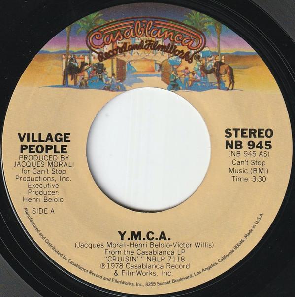 7inch Record VILLAGE PEOPLE - Y.M.C.A. NB945 Casablanca 1978 US Soul/Funk Used
7inch Record VILLAGE PEOPLE - Y.M.C.A. NB945 Casablanca 1978 US Soul/Funk Used