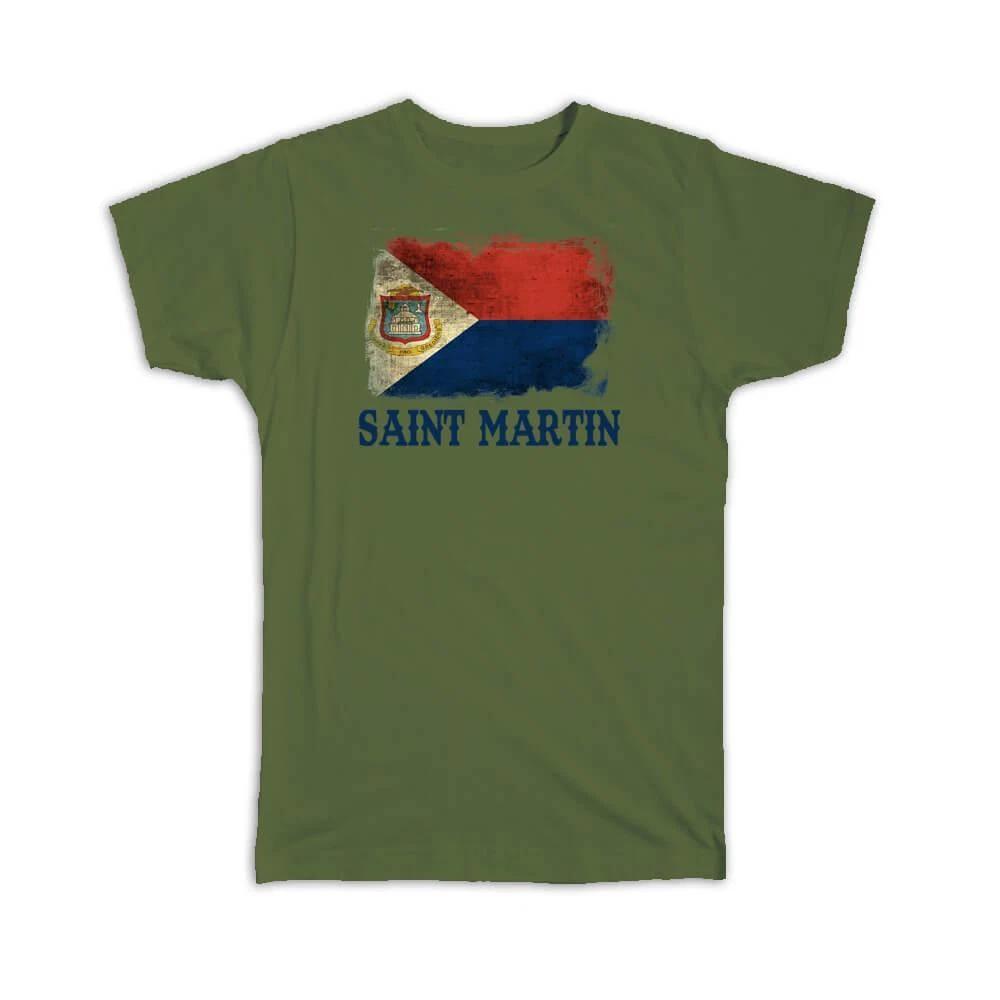 Gift T-Shirt : Saint Martin Flag Distressed North America Country Souvenir S
Gift T-Shirt : Saint Martin Flag Distressed North America Country Souvenir S
