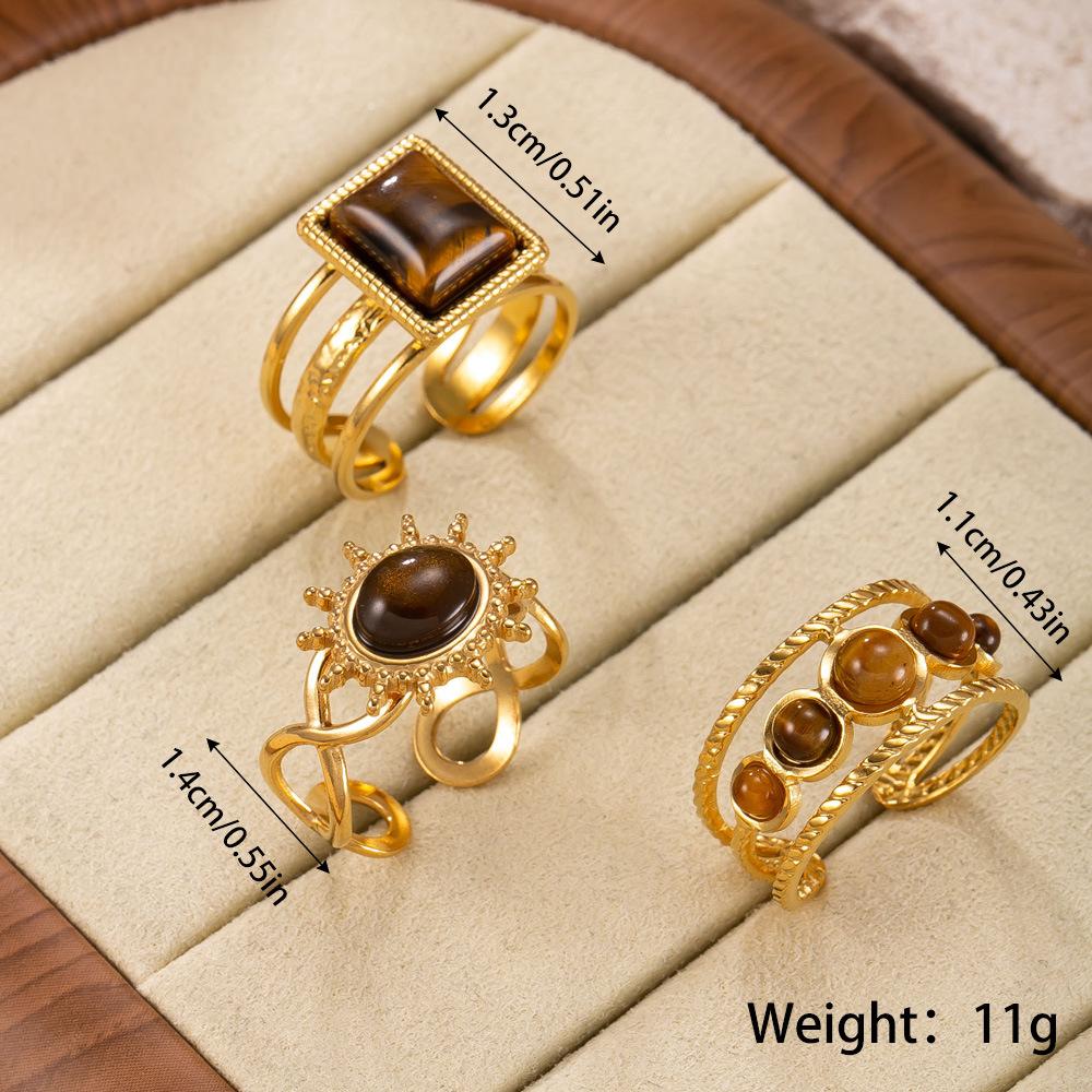 Ювелирные изделия из титановой стали Ретро Высококлассное ощущение Штабелируемое кольцо Гидравлическое Многослойное Камень Тигровый глаз Кольцо из нержавеющей стали Фабрика Average Size
Ювелирные изделия из титановой стали Ретро Высококлассное ощущение Штабелируемое кольцо Гидравлическое Многослойное Камень Тигровый глаз Кольцо из нержавеющей стали Фабрика Average Size