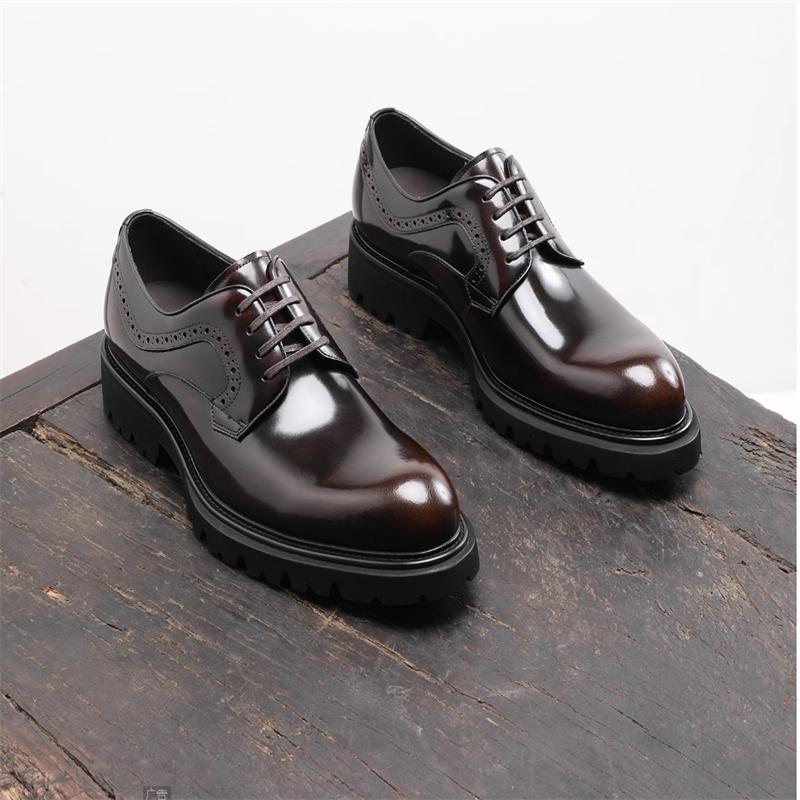 Bright Leather Derby shoes, thick-soled young wedding groom shoes, men s leather round head, business shoes, commuter dres 45 чорний
Bright Leather Derby shoes, thick-soled young wedding groom shoes, men s leather round head, business shoes, commuter dres 45 чорний