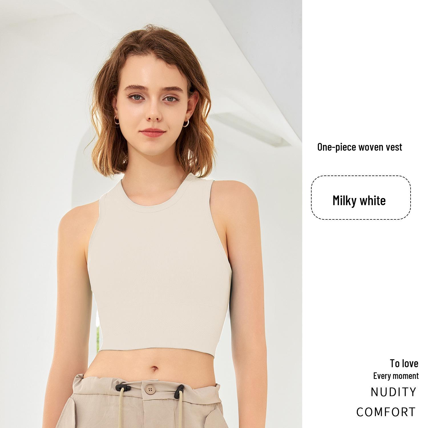 Женский весенний вязаный спортивный топ-жилет для йоги без рукавов с подкладкой L
Женский весенний вязаный спортивный топ-жилет для йоги без рукавов с подкладкой L