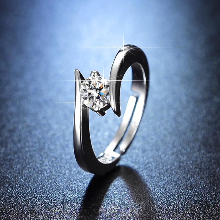 Moissanite Wheel of Fortune Engagement Ring, 50 Points, Korean Style, Trendy for Her Platinum 0.3 Carat
Moissanite Wheel of Fortune Engagement Ring, 50 Points, Korean Style, Trendy for Her Platinum 0.3 Carat
