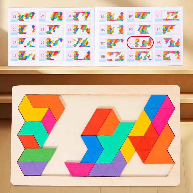 Wooden Tangram Puzzle: Hundreds of Patterns, Educational Math Aid for Ages 3-6, First Grade Second Semester
Wooden Tangram Puzzle: Hundreds of Patterns, Educational Math Aid for Ages 3-6, First Grade Second Semester