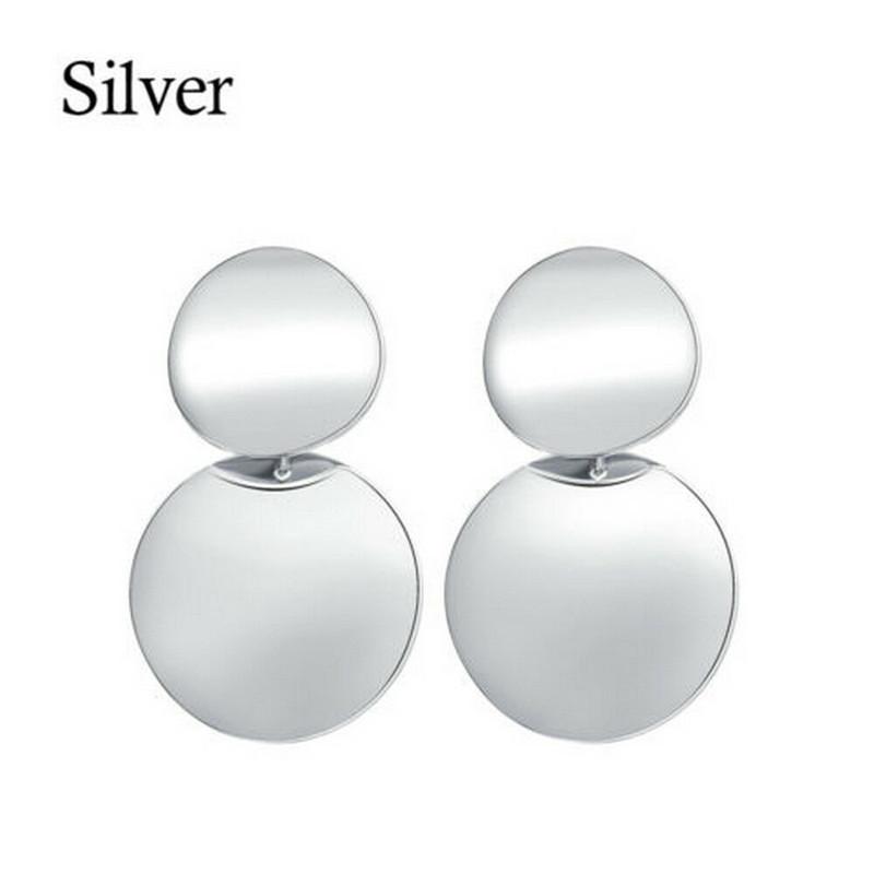 Retro metal disc hollow stud earrings geometric round earrings European and American versatile fashionable long earrings simple trend срібний
Retro metal disc hollow stud earrings geometric round earrings European and American versatile fashionable long earrings simple trend срібний