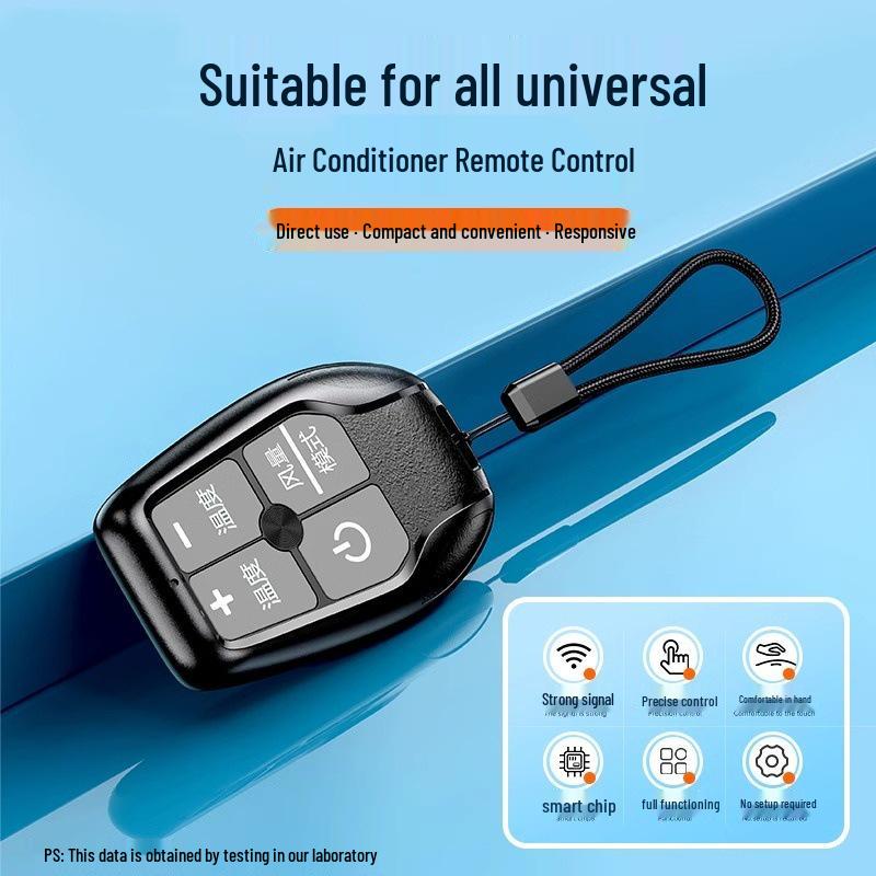 Universal Mini Air Conditioner Remote with Keychain - No Setup, Compatible with All Brands
Universal Mini Air Conditioner Remote with Keychain - No Setup, Compatible with All Brands