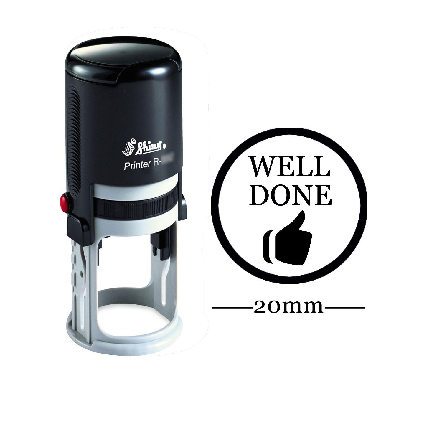WELL DONE Round Self Inking Rubber Stamp Custom Shiny Teachers Impression Area: 20 mm чёрный
WELL DONE Round Self Inking Rubber Stamp Custom Shiny Teachers Impression Area: 20 mm чёрный