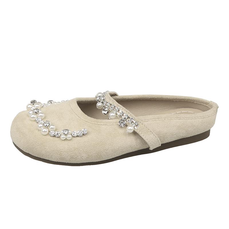 Модные туфли-балетки Baotou Женские модные с круглым носком, с мелким вырезом, из фланели, со стразами и бисером, на мягкой подошве, нескользящие тапочки 35 бежевый
Модные туфли-балетки Baotou Женские модные с круглым носком, с мелким вырезом, из фланели, со стразами и бисером, на мягкой подошве, нескользящие тапочки 35 бежевый