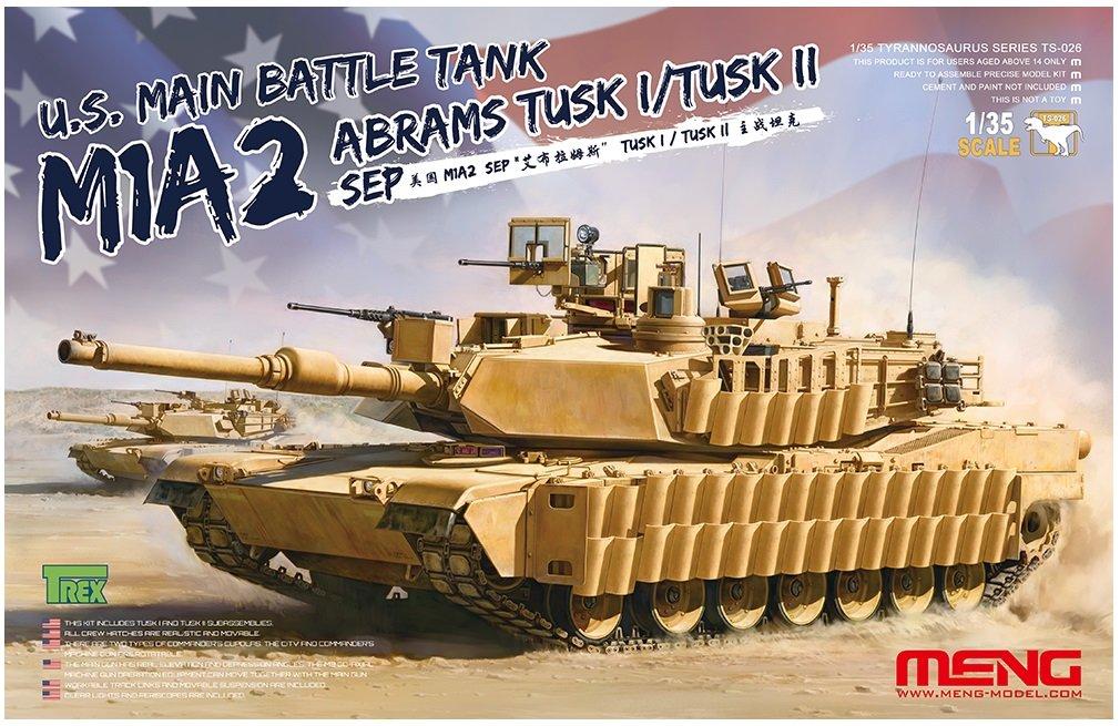 Meng Model US Army Main Battle Tank M1A2 SEP Abrams Plastic Model MTS026 1/35 TUSK1/TUSK2
Meng Model US Army Main Battle Tank M1A2 SEP Abrams Plastic Model MTS026 1/35 TUSK1/TUSK2