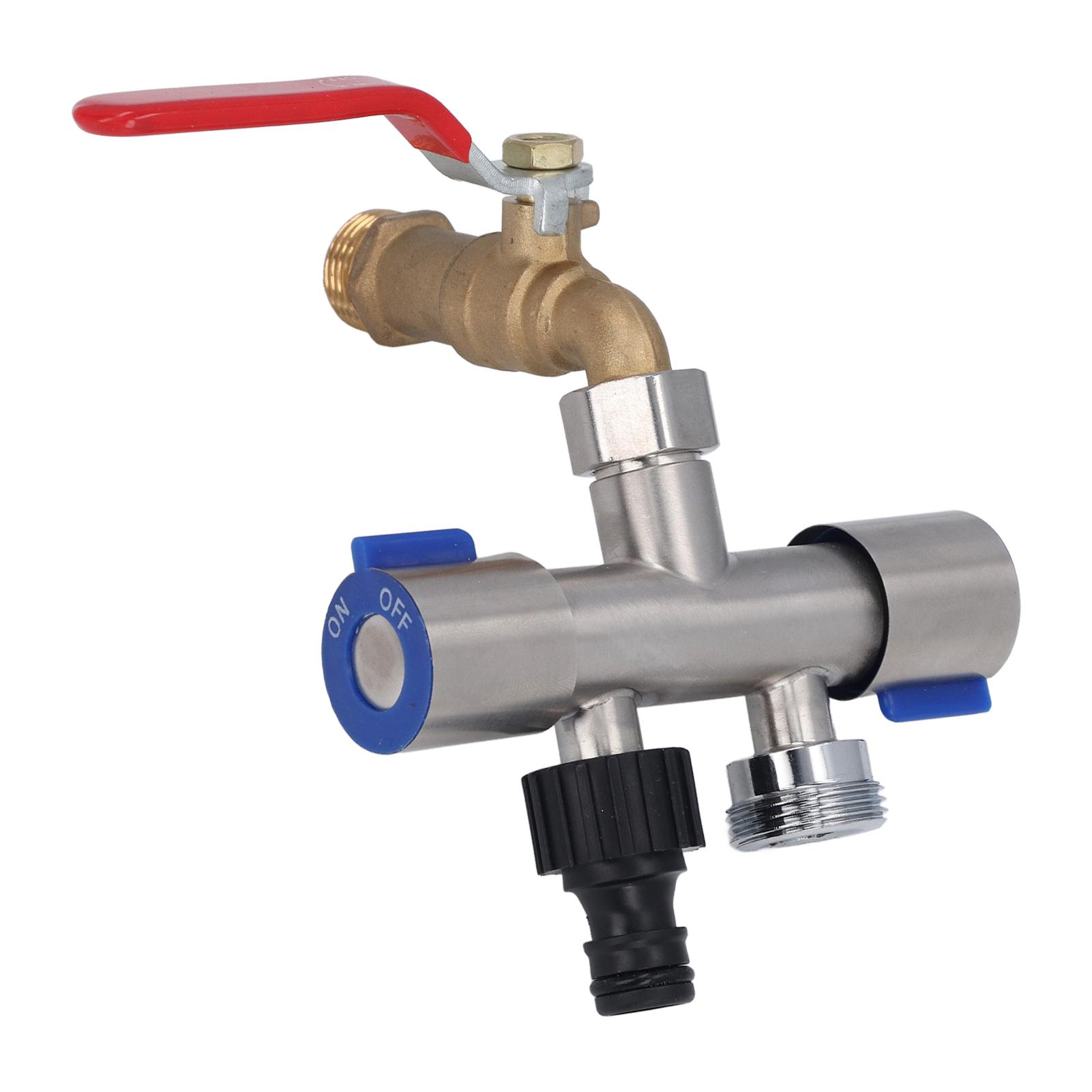 2 Way Hose Splitter with Shut Off Valve Heavy Duty Water Valve 12 Inch Inlet 26mm Male Thread and
2 Way Hose Splitter with Shut Off Valve Heavy Duty Water Valve 12 Inch Inlet 26mm Male Thread and