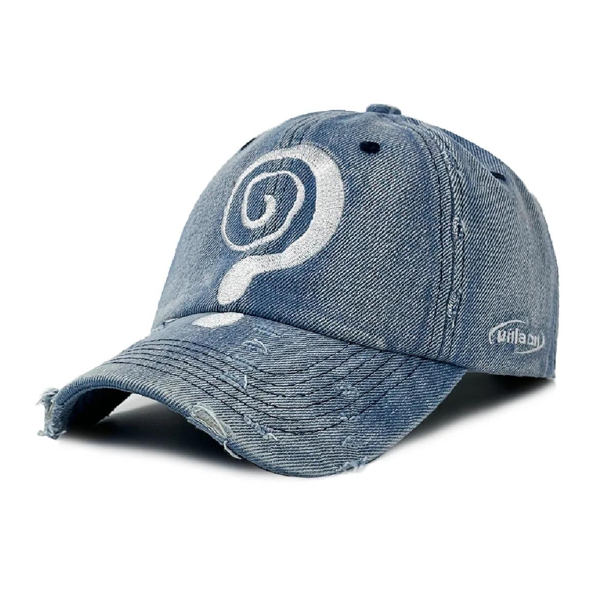 Question Mark Embroidered Baseball Cap, 2025 New Arrival Big Brim Sun Hat, Tie-Dye American Street Style single code светло-синий
Question Mark Embroidered Baseball Cap, 2025 New Arrival Big Brim Sun Hat, Tie-Dye American Street Style single code светло-синий