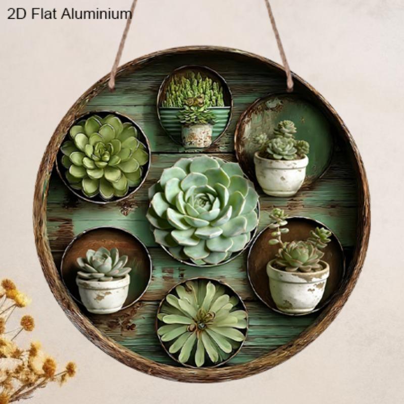 2D Flat 1pc Classic Succulent Plant Aluminium Decoration Plaque, Succulent Wall Planter Sign, Boho Home Decor and Garden Decor, Office Decor, Perfect 7.87×7.87inch
2D Flat 1pc Classic Succulent Plant Aluminium Decoration Plaque, Succulent Wall Planter Sign, Boho Home Decor and Garden Decor, Office Decor, Perfect 7.87×7.87inch