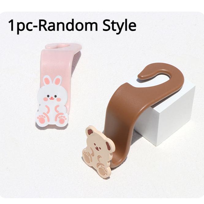 Крючки для подголовников с мультяшным рисунком для кошельков и сумок, вешалка для подголовника на заднее сиденье автомобиля, милый медведь, кролик, крючок для хранения, универсальный органайзер
Крючки для подголовников с мультяшным рисунком для кошельков и сумок, вешалка для подголовника на заднее сиденье автомобиля, милый медведь, кролик, крючок для хранения, универсальный органайзер