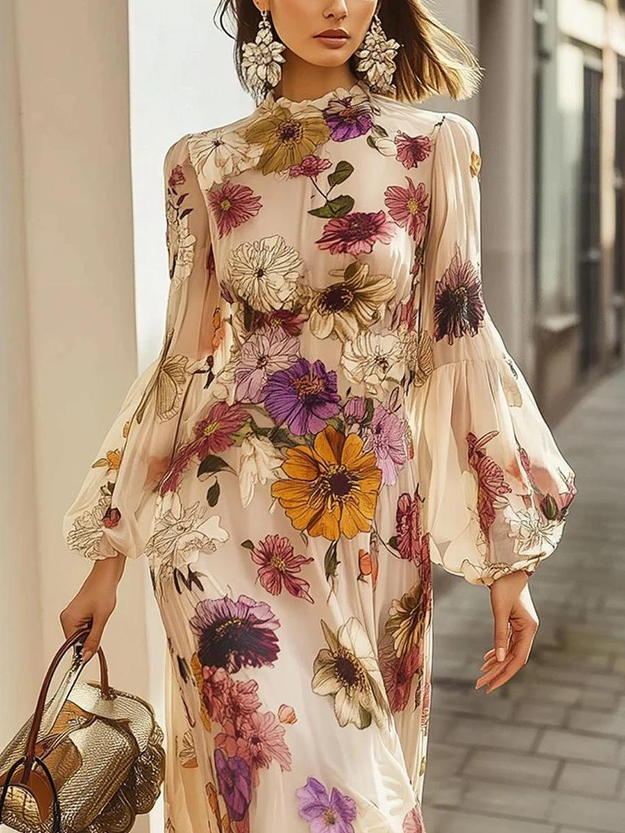 Women s Floral Ruffle Waist Dress Elegant Long Dress New Style XXL жовтий
Women s Floral Ruffle Waist Dress Elegant Long Dress New Style XXL жовтий
