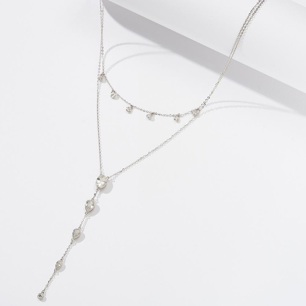 Real 925 Sterling Silver Necklace with CZ Classic Waterdrop Choker Chain Fashion Colar for Women Fine Jewelry серебряный
Real 925 Sterling Silver Necklace with CZ Classic Waterdrop Choker Chain Fashion Colar for Women Fine Jewelry серебряный