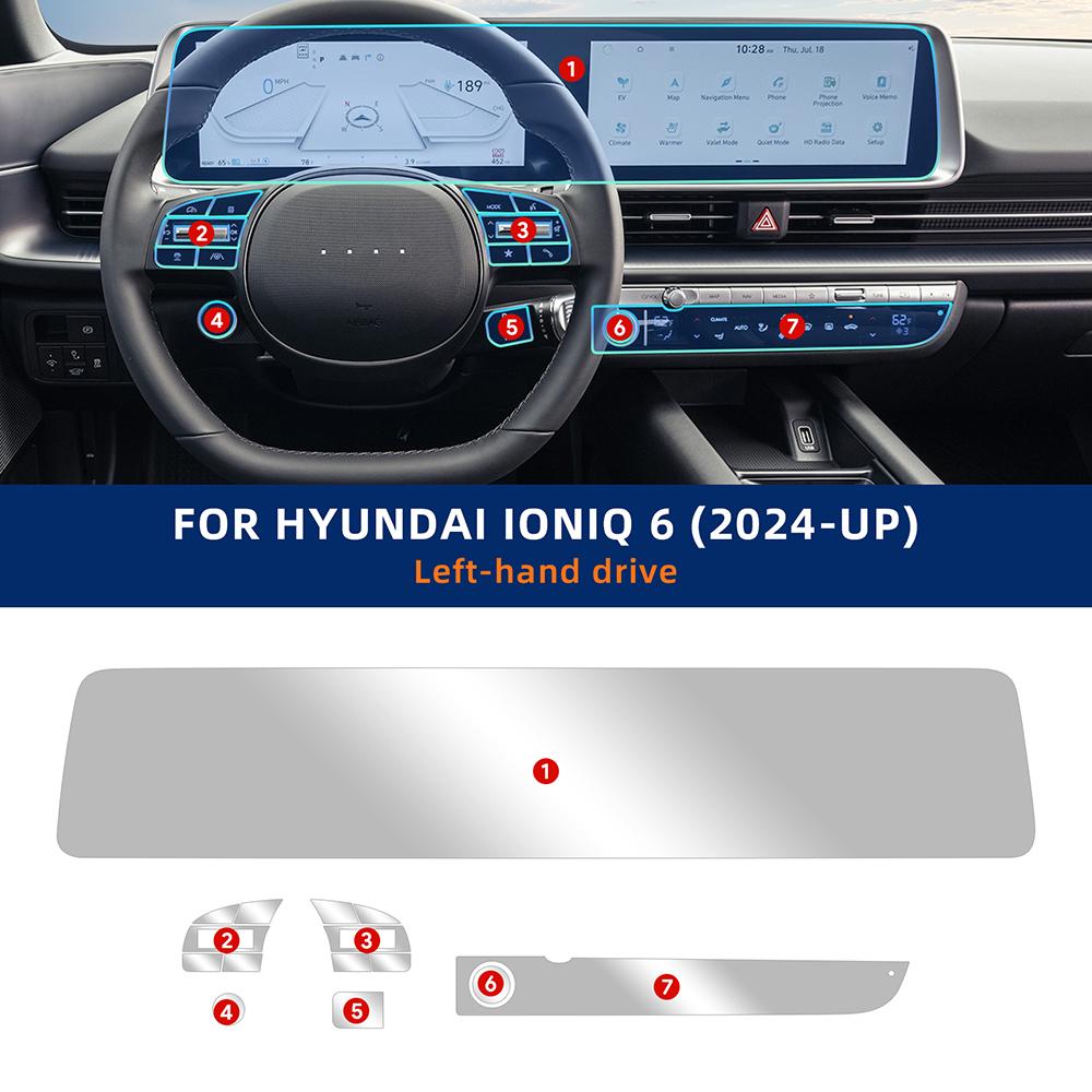 Пленка для салона автомобиля TPU для Hyundai Ioniq 6 2024 2025 Аксессуары Прозрачная Защита Антицарапина Специальная Наклейка left driver seat
Пленка для салона автомобиля TPU для Hyundai Ioniq 6 2024 2025 Аксессуары Прозрачная Защита Антицарапина Специальная Наклейка left driver seat