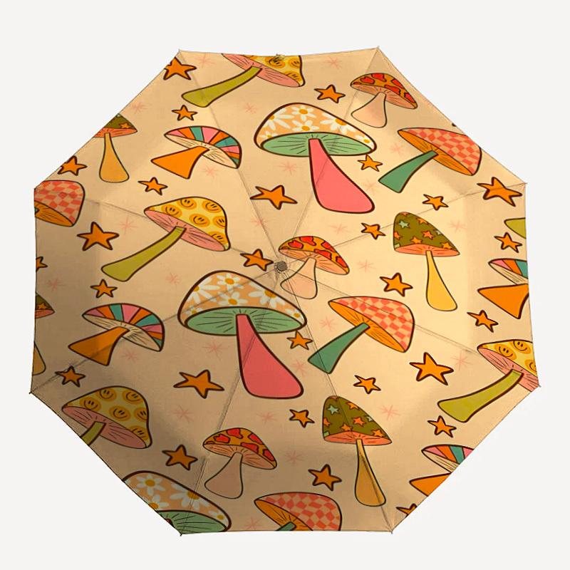 1pc Mushroom Pattern Automatic Open/Close Umbrella, Portable Folding Umbrella for Travel, Themed Events088
1pc Mushroom Pattern Automatic Open/Close Umbrella, Portable Folding Umbrella for Travel, Themed Events088