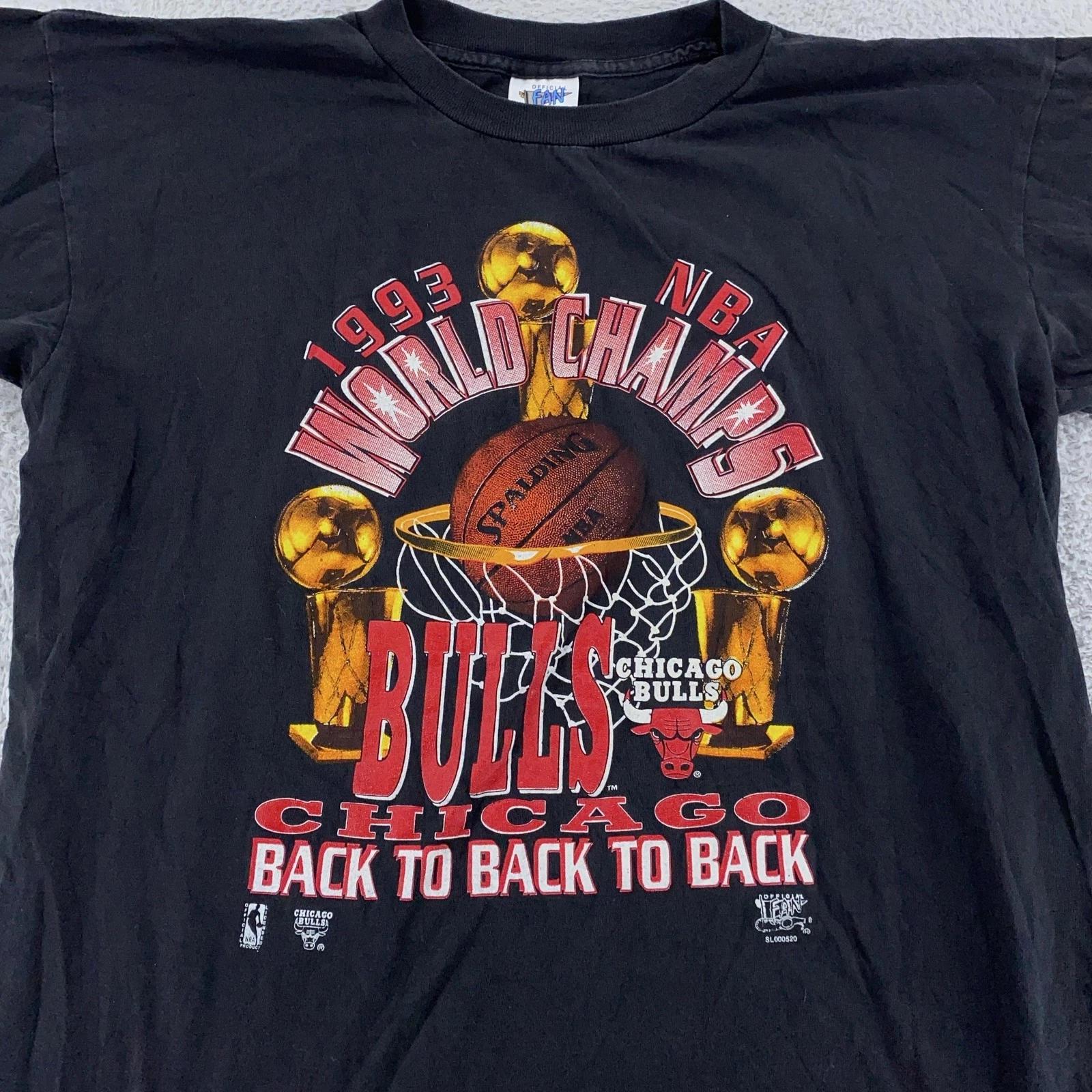 Vintage Chicago Bulls Shirt Large Black NBA Basketball World Champs 1993 90s 2XL
Vintage Chicago Bulls Shirt Large Black NBA Basketball World Champs 1993 90s 2XL