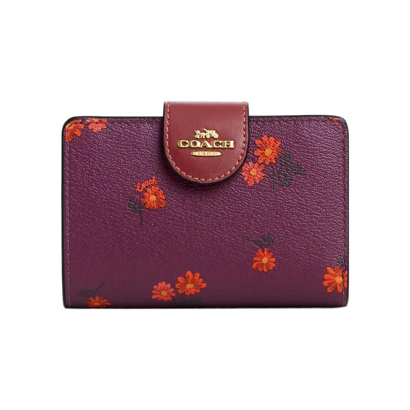 COACH Corner Zip 13 letter logo snap closure country floral print card slot canvas faux leather with leather wallet women s dark berry коричневый
COACH Corner Zip 13 letter logo snap closure country floral print card slot canvas faux leather with leather wallet women s dark berry коричневый