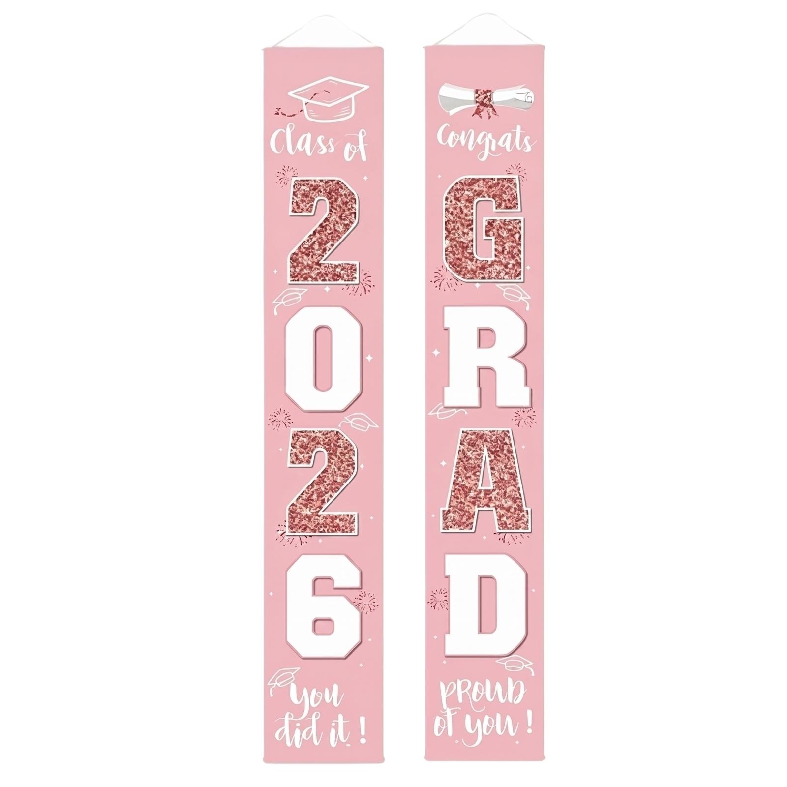 Graduation Door Banner Set 2026 Grad Hanging Porch Sign Congrats Graduation Party Doorway Decoration for Indoor Outdoor Event School Ceremony One Size розовый
Graduation Door Banner Set 2026 Grad Hanging Porch Sign Congrats Graduation Party Doorway Decoration for Indoor Outdoor Event School Ceremony One Size розовый