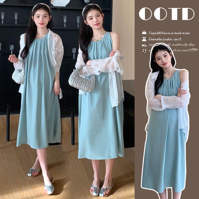 Summer Maternity Slip Dress & Sunscreen Shirt Set - French Style, Loose Fit for Pregnant Women L
Summer Maternity Slip Dress & Sunscreen Shirt Set - French Style, Loose Fit for Pregnant Women L