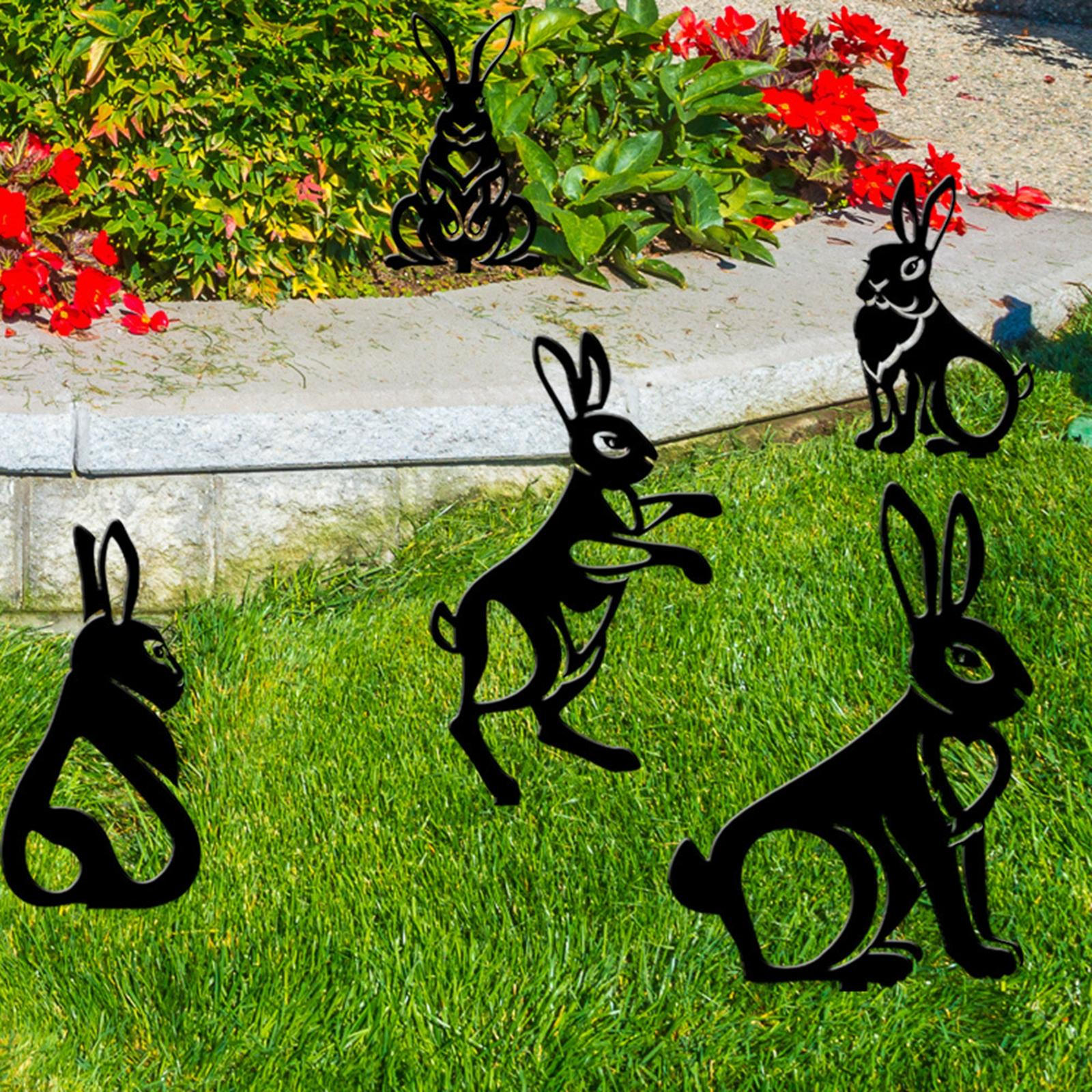 5pcs Acrylic Black Bunny Garden Stake Sculptures,Lawn Statue Home Patio Yard Art,Outdoor Flowerbeds
5pcs Acrylic Black Bunny Garden Stake Sculptures,Lawn Statue Home Patio Yard Art,Outdoor Flowerbeds