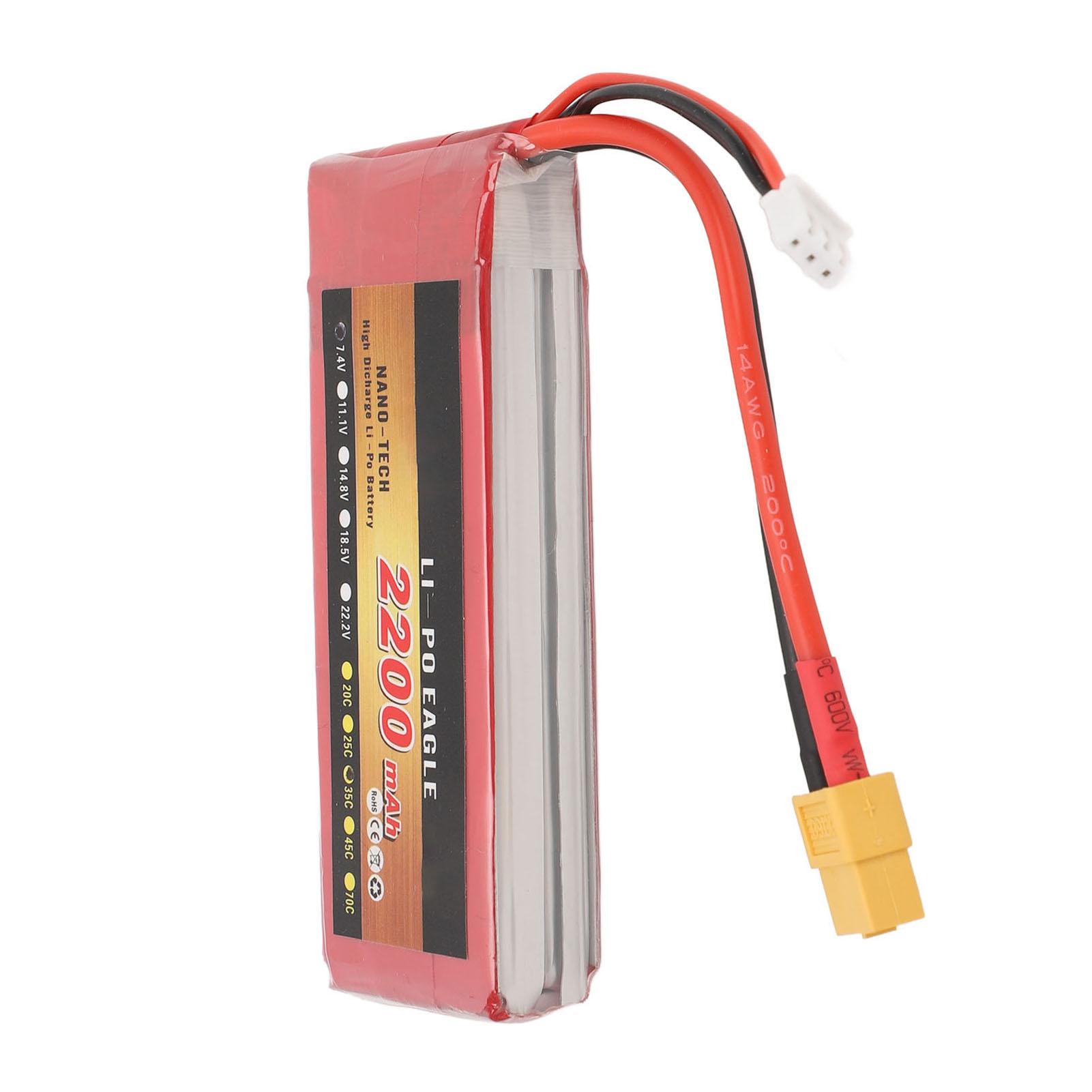 7.4V RC Car Lithium Battery 2200mAh Long Lasting Stable Voltage Replacement Battery For RC Boat Airplane Drone
7.4V RC Car Lithium Battery 2200mAh Long Lasting Stable Voltage Replacement Battery For RC Boat Airplane Drone