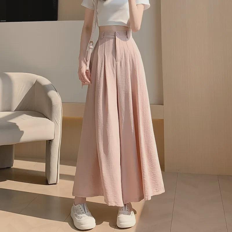 Women s High-Waisted Ice Silk Wide-Leg Pants - Summer Casual Drape, Petite Fit M чорний
Women s High-Waisted Ice Silk Wide-Leg Pants - Summer Casual Drape, Petite Fit M чорний