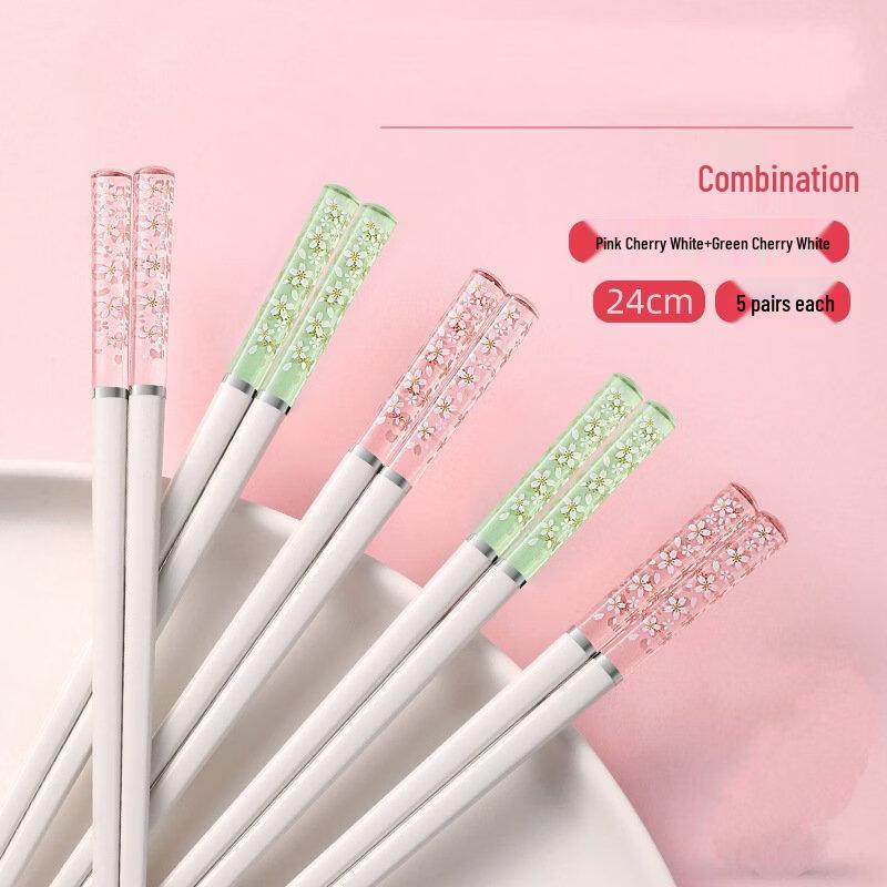 Abay Amber Cherry Blossom Alloy Chopsticks Set
Abay Amber Cherry Blossom Alloy Chopsticks Set