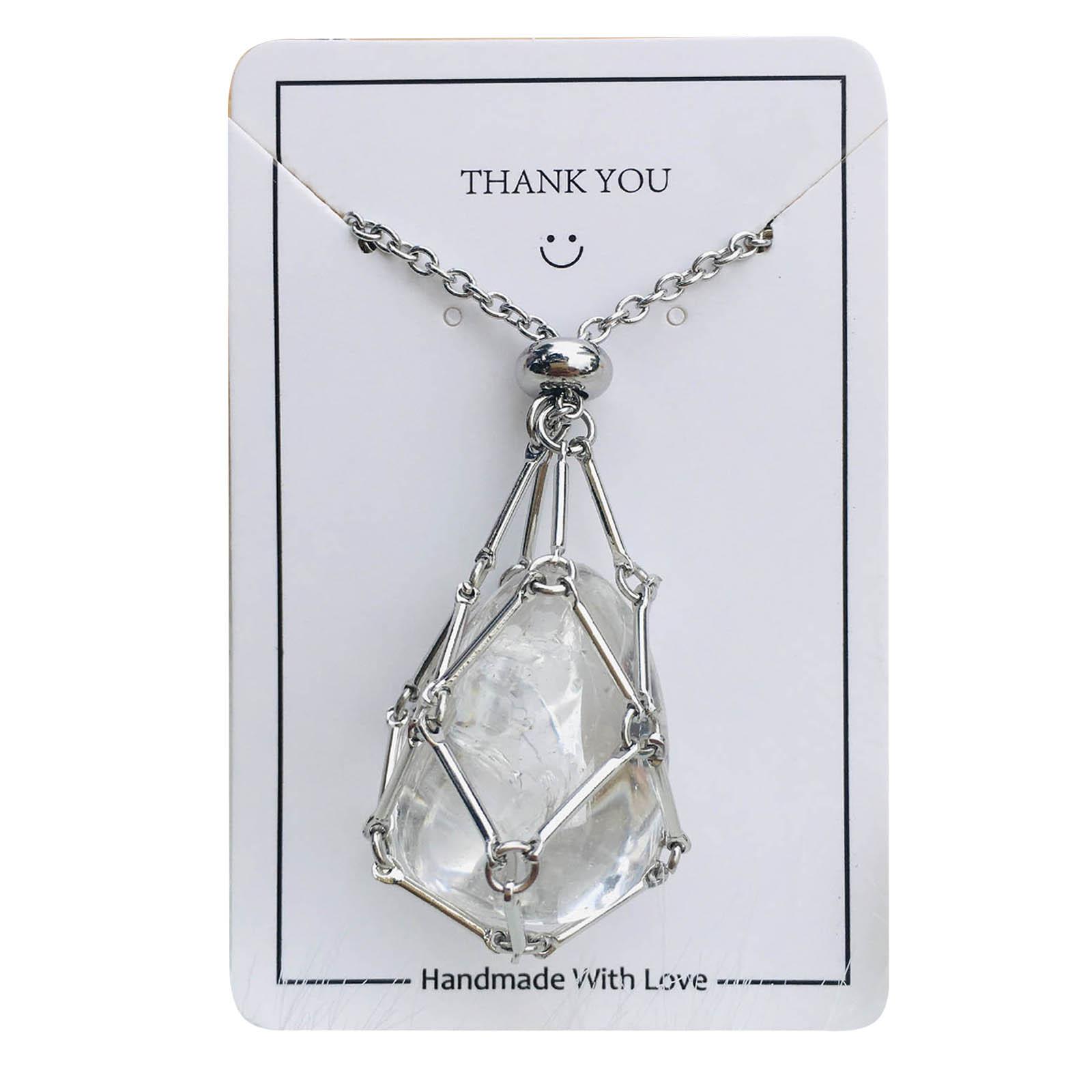 Trendy Metal Chain Choker Necklace Intricated Crystal Stone Holer Neck Chain Woven Pendant Clavicular Chain Adjustable
Trendy Metal Chain Choker Necklace Intricated Crystal Stone Holer Neck Chain Woven Pendant Clavicular Chain Adjustable