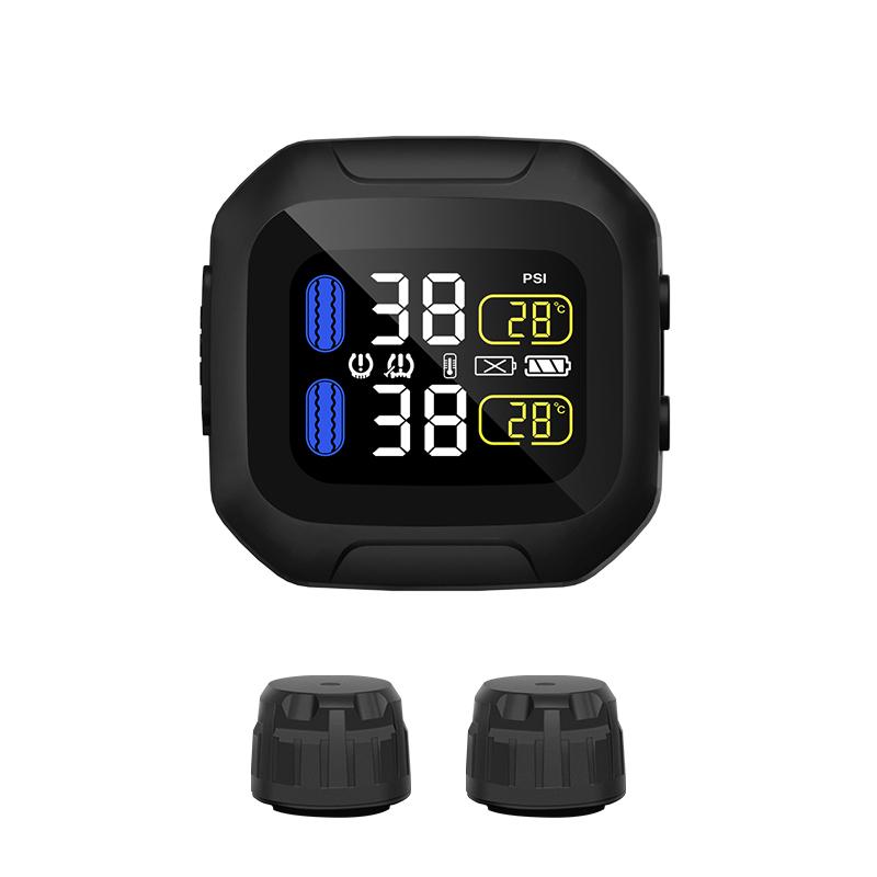 Wireless Motorcycle TPMS Tire Pressure Monitoring System Motor Tyre LCD Display With Internal or External TH/WI Sensors M3-A-WI-black
Wireless Motorcycle TPMS Tire Pressure Monitoring System Motor Tyre LCD Display With Internal or External TH/WI Sensors M3-A-WI-black