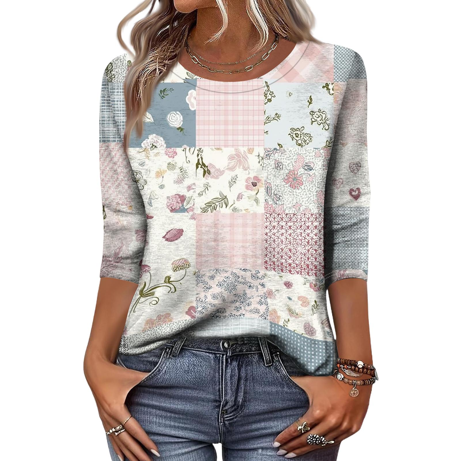 Women’s Patchwork Print Crew Neck Long Sleeve Casual Loose Fit Blouse Comfortable Soft Fabric Top XXXL
Women’s Patchwork Print Crew Neck Long Sleeve Casual Loose Fit Blouse Comfortable Soft Fabric Top XXXL