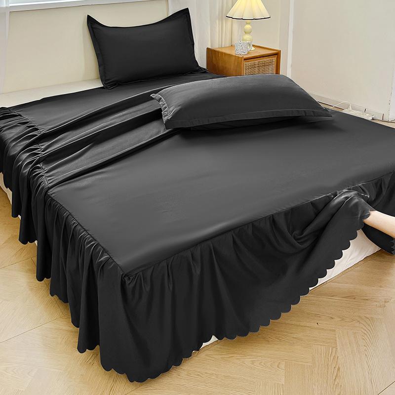 Bedspread Fitted Sheet Ruffles Drop Mattresses Cover Bed Skirt Brushed Polyester Microfiber Pleated Dust Solid Color 150 180 Twin
Bedspread Fitted Sheet Ruffles Drop Mattresses Cover Bed Skirt Brushed Polyester Microfiber Pleated Dust Solid Color 150 180 Twin
