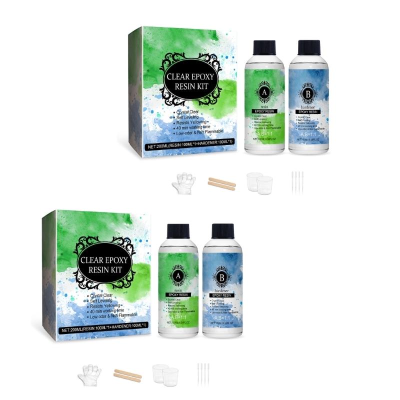 6.76OZ Epoxy Resin Clear for Jewelry Making, Art Resin, Including 4 Pipettes, 2 Measuring Cups, 2 Stick, 2 Pair Gloves
6.76OZ Epoxy Resin Clear for Jewelry Making, Art Resin, Including 4 Pipettes, 2 Measuring Cups, 2 Stick, 2 Pair Gloves