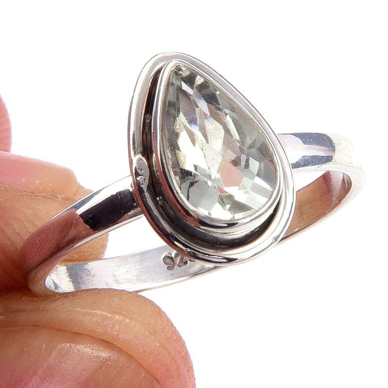 Кольцо из чистого серебра 925 пробы с натуральным зеленым аметистом, размер S.8 t4t14
Кольцо из чистого серебра 925 пробы с натуральным зеленым аметистом, размер S.8 t4t14