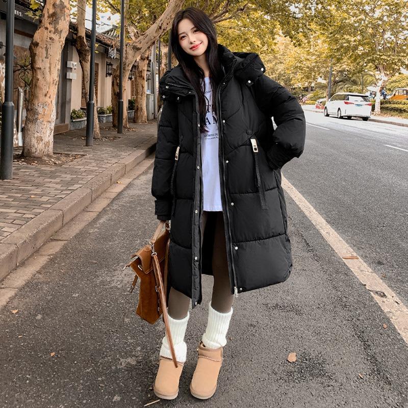 Black long cotton clothes women s winter new knee warm cotton clothes college style thickened bread clothes jacket M чорний
Black long cotton clothes women s winter new knee warm cotton clothes college style thickened bread clothes jacket M чорний