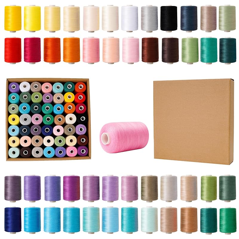 49 colors sewing thread set No. 60 1000 yards roll large capacity Can be used a lot For ordinary ground Thread for home sewing machines hand sewing
49 colors sewing thread set No. 60 1000 yards roll large capacity Can be used a lot For ordinary ground Thread for home sewing machines hand sewing