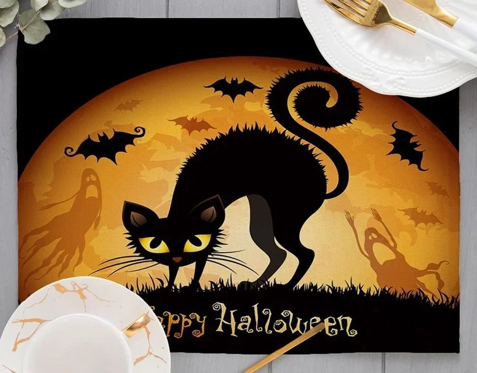 6PC Halloween Plaid Linen Dining Tables Mat Heat Resistant Placemat For Table Drink Cup Coaster Home Kitchen Accessories 6PC 30x45CM
6PC Halloween Plaid Linen Dining Tables Mat Heat Resistant Placemat For Table Drink Cup Coaster Home Kitchen Accessories 6PC 30x45CM
