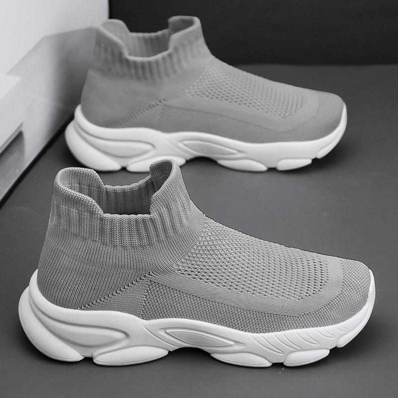Socks and shoes Men s mesh breathable casual sports shoes Fashion fly-woven high-top one-pedal summer new trendy men s shoes 44
Socks and shoes Men s mesh breathable casual sports shoes Fashion fly-woven high-top one-pedal summer new trendy men s shoes 44